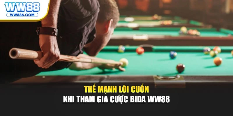 Thế mạnh lôi cuốn khi tham gia cược bida WW88